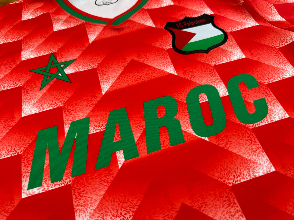 Palestine x Morocco Retro Football Shirt