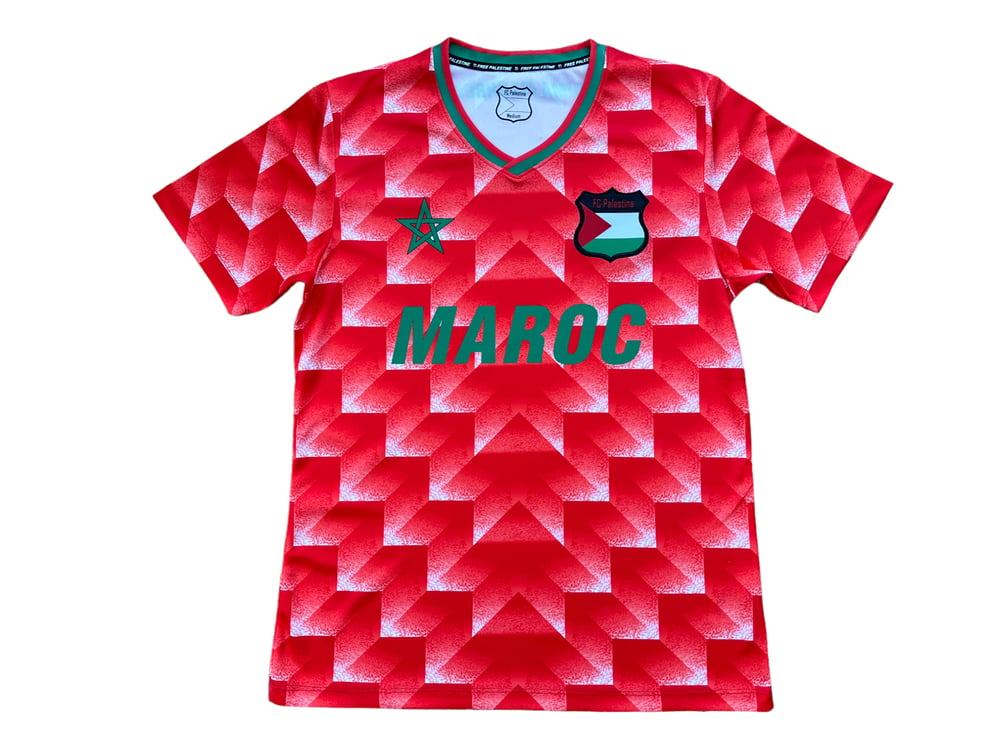 Palestine x Morocco Retro Football Shirt